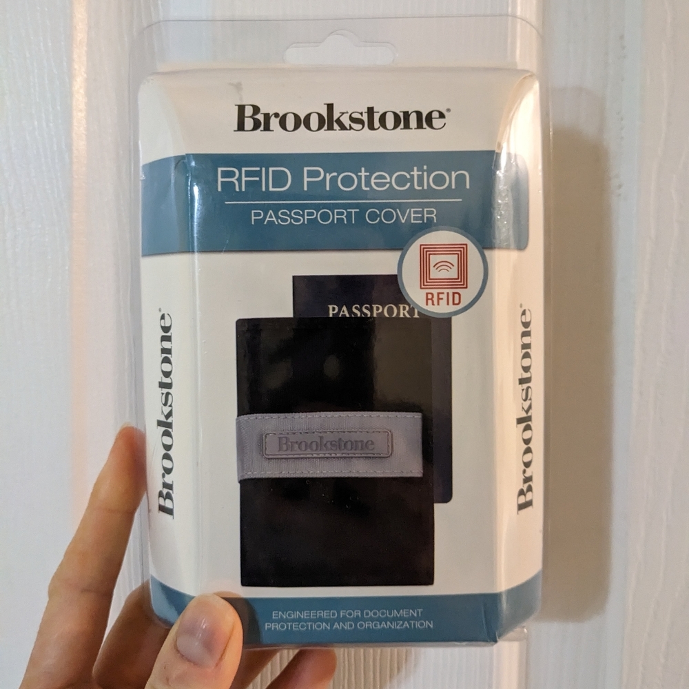 Brookstone Passport Cover RFID Protection